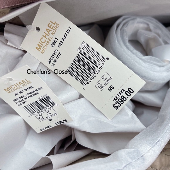 🌸NeW! Michael Kors Kenly Large Logo Tote Set - Picture 2 of 9